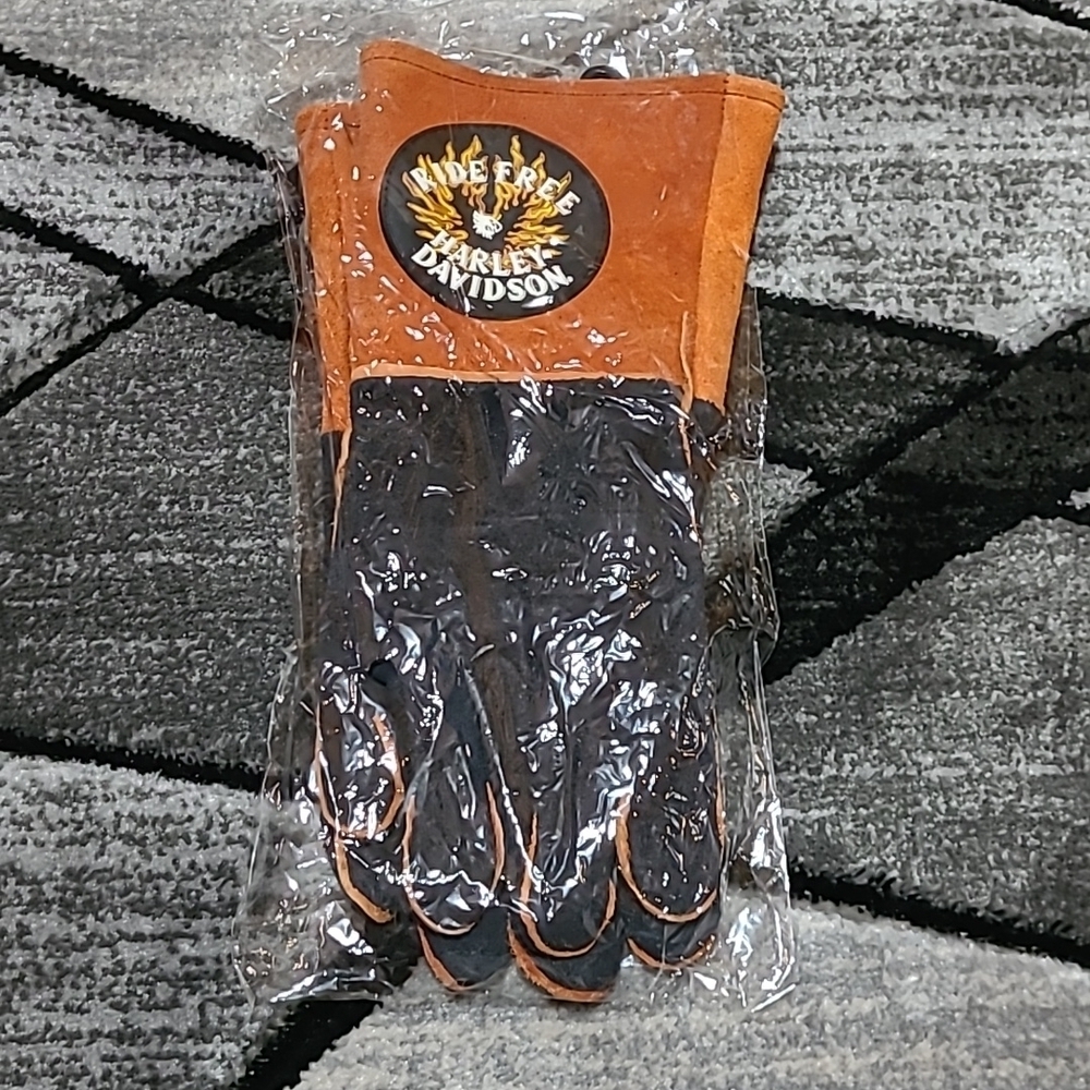 Harley Davidson Welder Material Handling Leather cowhide safety cuff Wor…